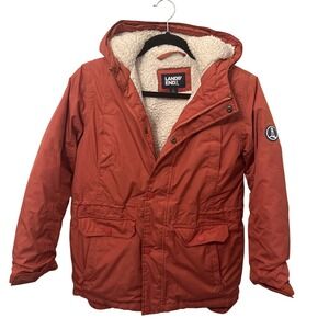 Lands' End Youth Expedition Winter Down Parka Fleece Lined Large 10-12